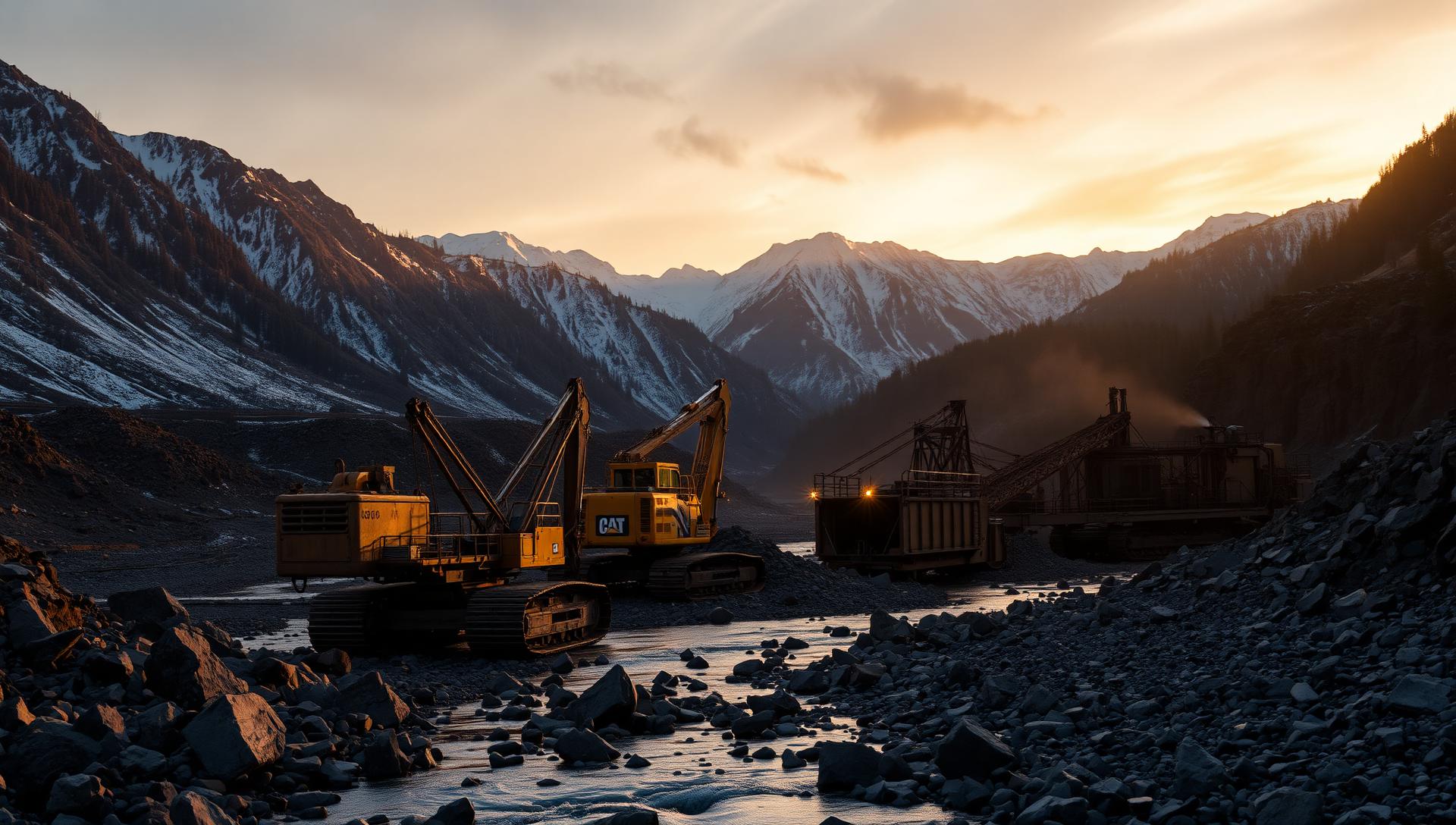 Alaskan gold mining operation